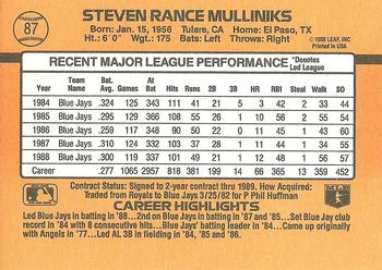 Rance Mulliniks  baseball card collectible - Main Image 2