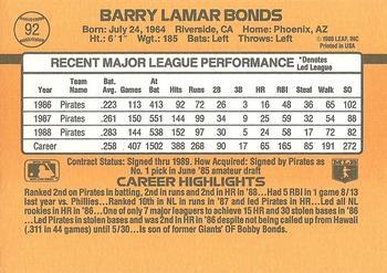 Barry Bonds  baseball card collectible - Main Image 2