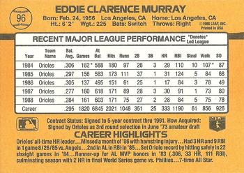 Eddie Murray  baseball card collectible - Main Image 2