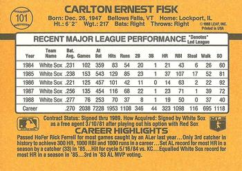 Carlton Fisk  baseball card collectible - Main Image 2