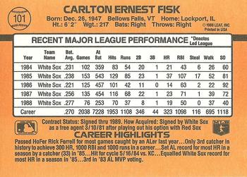 Carlton Fisk  baseball card collectible - Main Image 2