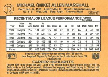 Mike Marshall  baseball card collectible - Main Image 2