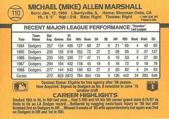 Mike Marshall  baseball card collectible - Main Image 2