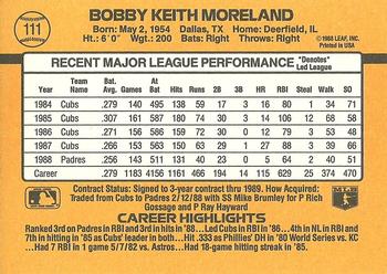 Keith Moreland  baseball card collectible - Main Image 2