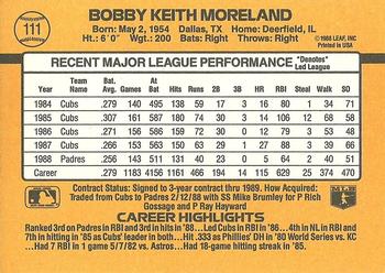 Keith Moreland  baseball card collectible - Main Image 2