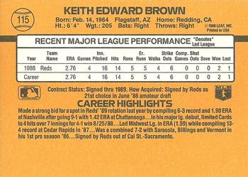 Keith Brown  baseball card collectible - Main Image 2