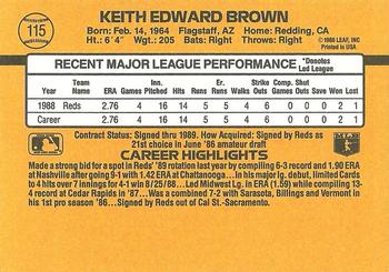 Keith Brown  baseball card collectible - Main Image 2