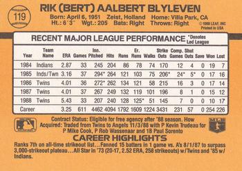 Bert Blyleven  baseball card collectible - Main Image 2