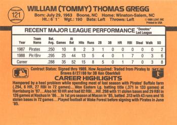 Tommy Gregg  baseball card collectible - Main Image 2