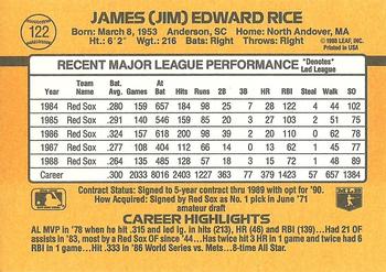 Jim Rice  baseball card collectible - Main Image 2