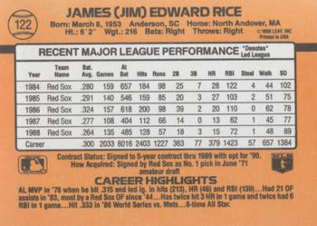 Jim Rice  baseball card collectible - Main Image 2