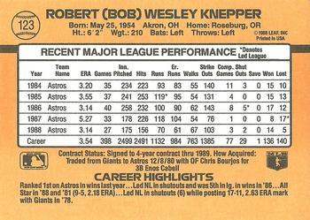Bob Knepper  baseball card collectible - Main Image 2