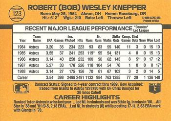 Bob Knepper  baseball card collectible - Main Image 2
