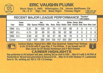 Eric Plunk  baseball card collectible - Main Image 2