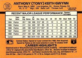 Tony Gwynn  baseball card collectible - Main Image 2