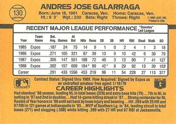 Andres Galarraga  baseball card collectible - Main Image 2