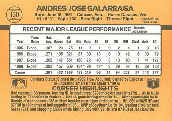 Andres Galarraga  baseball card collectible - Main Image 2