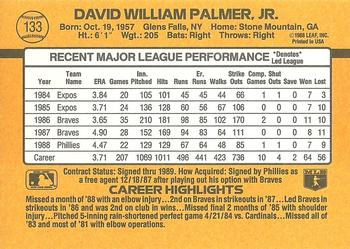David Palmer  baseball card collectible - Main Image 2