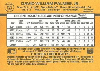 David Palmer  baseball card collectible - Main Image 2