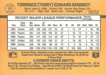 Terry Kennedy  baseball card collectible - Main Image 2