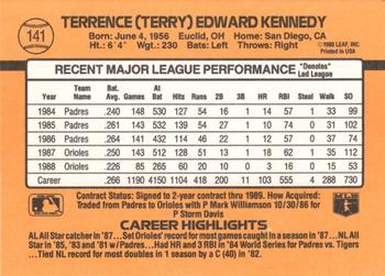 Terry Kennedy  baseball card collectible - Main Image 2