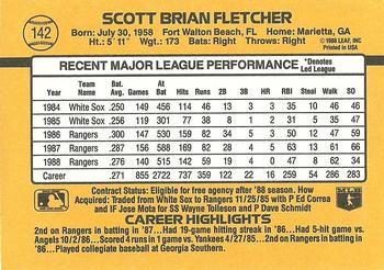 Scott Fletcher  baseball card collectible - Main Image 2