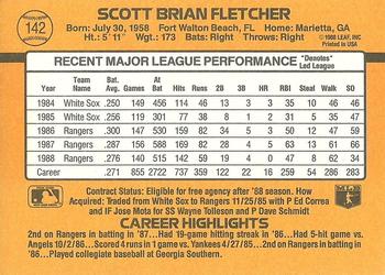 Scott Fletcher  baseball card collectible - Main Image 2