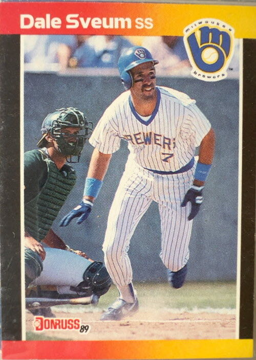 Dale Sveum  baseball card collectible - Main Image 3