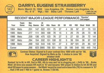 Darryl Strawberry  baseball card collectible - Main Image 2
