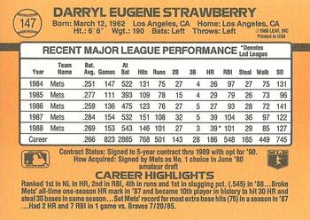 Darryl Strawberry  baseball card collectible - Main Image 2