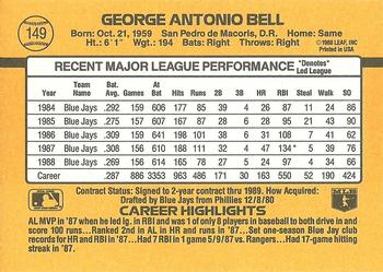 George Bell  baseball card collectible - Main Image 2