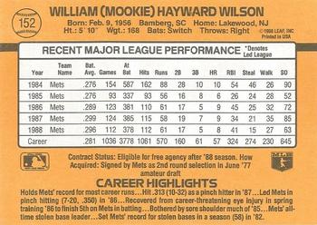 Mookie Wilson  baseball card collectible - Main Image 2