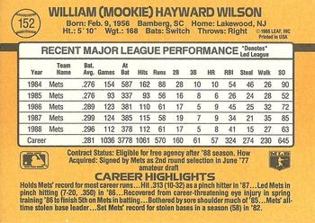 Mookie Wilson  baseball card collectible - Main Image 2
