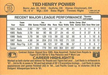 Ted Power  baseball card collectible - Main Image 2