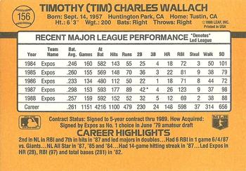 Tim Wallach  baseball card collectible - Main Image 2