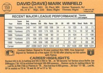 Dave Winfield  baseball card collectible - Main Image 2