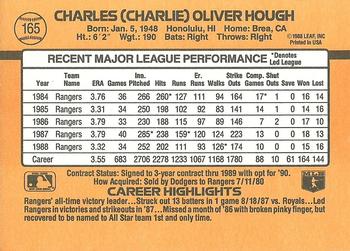 Charlie Hough  baseball card collectible - Main Image 2