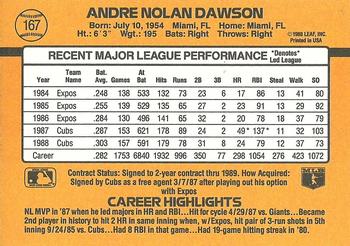 Andre Dawson  baseball card collectible - Main Image 2