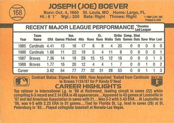 Joe Boever  baseball card collectible - Main Image 2