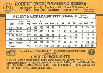 Bob Boone  baseball card collectible - Main Image 2