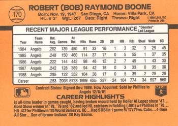 Bob Boone  baseball card collectible - Main Image 2
