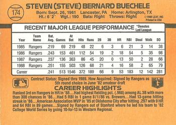Steve Buechele  baseball card collectible - Main Image 2