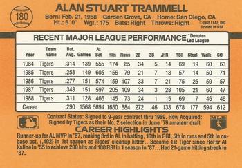 Alan Trammell  baseball card collectible - Main Image 2