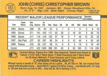 Chris Brown  baseball card collectible - Main Image 2