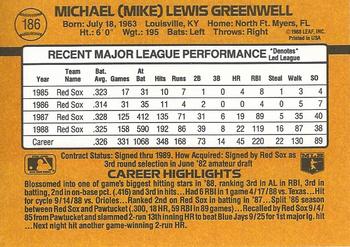 Mike Greenwell  baseball card collectible - Main Image 2
