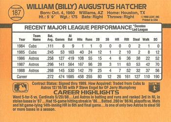 Billy Hatcher  baseball card collectible - Main Image 2