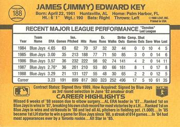 Jimmy Key  baseball card collectible - Main Image 2