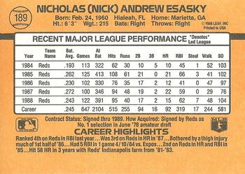 Nick Esasky  baseball card collectible - Main Image 2