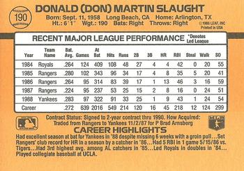 Don Slaught  baseball card collectible - Main Image 2