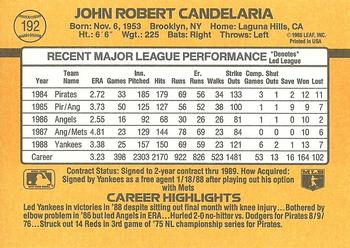 John Candelaria  baseball card collectible - Main Image 2